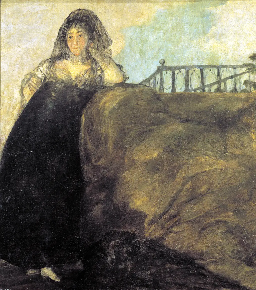 La Leocadia in Detail Francisco de Goya